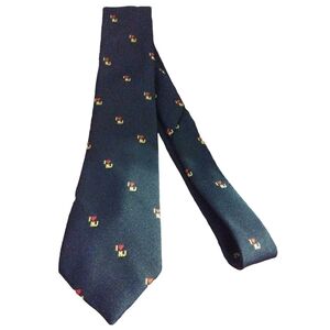 Unique New Jersey Tie: I ❤️NJ Design Dark Navy w. Yellow Letters Fun Souvenirs